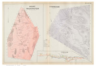 Mount Washington & Tyringham, Massachusetts 1904 Old Town Map Reprint - Berkshire Co.