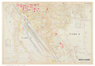 North Adams Wards 5 & 7, Massachusetts 1904 Old Town Map Reprint - Berkshire Co.