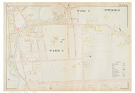 Pittsfield Wards 3 & 4, Massachusetts 1904 Old Town Map Reprint - Berkshire Co.
