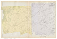 Savoy & Windsor, Massachusetts 1904 Old Town Map Reprint - Berkshire Co.