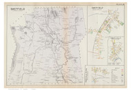 Sheffield, Massachusetts 1904 Old Town Map Reprint - Berkshire Co.