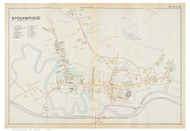 Stockbridge Village, Massachusetts 1904 Old Town Map Reprint - Berkshire Co.