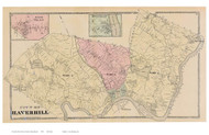 Haverhill, Rock Village, Ayers Village, Massachusetts 1872 Old Town Map Reprint - Essex Co.
