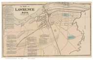 South Lawrence, Massachusetts 1872 Old Town Map Reprint - Essex Co.