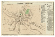 Orange Village, Massachusetts 1871 Old Town Map Reprint - Franklin Co.