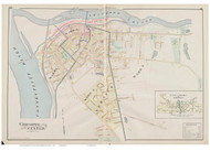 Chicopee Center, Massachusetts 1894 Old Town Map Reprint - Hampden Co.