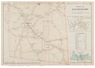 East Longmeadow, Massachusetts 1894 Old Town Map Reprint - Hampden Co.