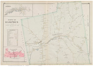 Hampden, Massachusetts 1894 Old Town Map Reprint - Hampden Co.