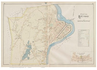 Holyoke, Massachusetts 1894 Old Town Map Reprint - Hampden Co.