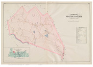 Montgomery, Massachusetts 1894 Old Town Map Reprint - Hampden Co.