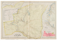Palmer, Massachusetts 1894 Old Town Map Reprint - Hampden Co.