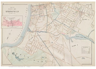 Springfield City - Part B, Massachusetts 1894 Old Town Map Reprint - Hampden Co.
