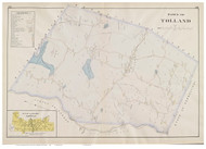 Tolland, Massachusetts 1894 Old Town Map Reprint - Hampden Co.