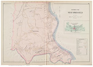 West Springfield, Massachusetts 1894 Old Town Map Reprint - Hampden Co.