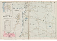 Wilbraham, Massachusetts 1894 Old Town Map Reprint - Hampden Co.