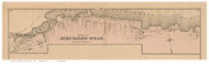 Jersualem Road (partial) - Cohasset, Massachusetts 1876 Old Town Map Reprint - Norfolk Co.