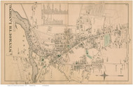 Weymouth Landing, Massachusetts 1876 Old Town Map Reprint - Norfolk Co.