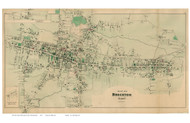 Brockton Village, Massachusetts 1879 Old Town Map Reprint - Plymouth Co.