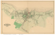 Plymouth Village, Massachusetts 1879 Old Town Map Reprint - Plymouth Co.