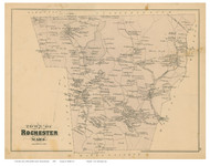 Rochester, Massachusetts 1879 Old Town Map Reprint - Plymouth Co.