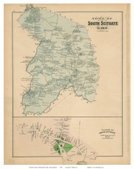 South Scituate and South Scituate Village, Massachusetts 1879 Old Town Map Reprint - Plymouth Co.