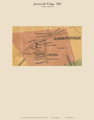 Jarrettsville Village - Marshall, Maryland 1878 Old Town Map Custom Print - Harford Co.