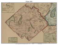 Poland, Maine 1858 Old Town Map Custom Print - Androscoggin Co.