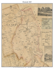 Otisfield, Maine 1857 Old Town Map Custom Print - Cumberland Co.