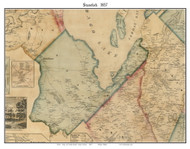 Standish, Maine 1857 Old Town Map Custom Print - Cumberland Co.