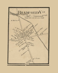 Bradford Village, Maine 1859 Old Town Map Custom Print - Penobscot Co.