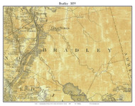 Bradley, Maine 1859 Old Town Map Custom Print - Penobscot Co.