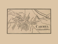 Carmel Village, Maine 1859 Old Town Map Custom Print - Penobscot Co.