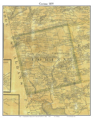 Corinna, Maine 1859 Old Town Map Custom Print - Penobscot Co.