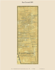 East Corinth, Maine 1859 Old Town Map Custom Print - Penobscot Co.