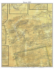 Dexter, Maine 1859 Old Town Map Custom Print - Penobscot Co.