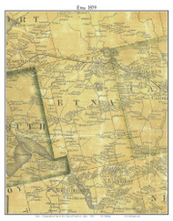 Etna, Maine 1859 Old Town Map Custom Print - Penobscot Co.