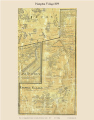 Hampden Village, Maine 1859 Old Town Map Custom Print - Penobscot Co.