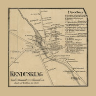Kenduskeag Village, Maine 1859 Old Town Map Custom Print - Penobscot Co.