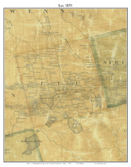 Lee, Maine 1859 Old Town Map Custom Print - Penobscot Co.