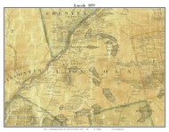 Lincoln, Maine 1859 Old Town Map Custom Print - Penobscot Co.