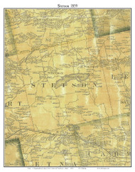 Stetson, Maine 1859 Old Town Map Custom Print - Penobscot Co.