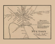 Stetson Village, Maine 1859 Old Town Map Custom Print - Penobscot Co.