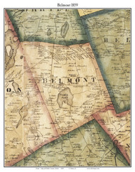 Belmont, Maine 1859 Old Town Map Custom Print - Waldo Co.