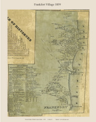 Frankfort Village, Maine 1859 Old Town Map Custom Print - Waldo Co.