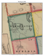Beddington, Maine 1861 Old Town Map Custom Print - Washington Co.