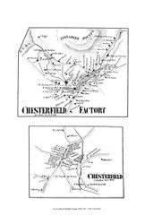 Chesterfield Factory and Chesterfield Village, New Hampshire 1858 Old Town Map Custom Print - Cheshire Co.