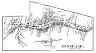 Hinsdale Village, New Hampshire 1858 Old Town Map Custom Print - Cheshire Co.