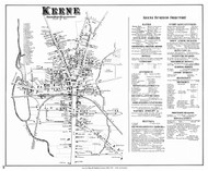 Keene Village (with text), New Hampshire 1858 Old Town Map Custom Print - Cheshire Co.