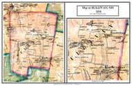 Sullivan, New Hampshire 1858 Old Town Map Custom Print - Cheshire Co.