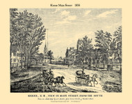 Main Street - Keene, New Hampshire 1858 Old Town Map Custom Print - Cheshire Co.
